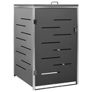 tsilova Tsilova Deutschland Abfallbehälter-Verkleidungen Mülltonnenbox für 1 Tonne 69x77,5x115 cm Edelstahl