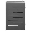 tsilova Tsilova Deutschland Abfallbehälter-Verkleidungen Mülltonnenbox für 1 Tonne 69x77,5x115 cm Edelstahl
