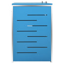tsilova Tsilova Deutschland Abfallbehälter-Verkleidungen Mülltonnenbox für 2 Tonnen 138x77,5x115,5 cm Edelstahl