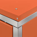 tsilova Tsilova Deutschland Abfallbehälter-Verkleidungen Mülltonnenbox für 3 Tonnen 207x77,5x115 cm Edelstahl