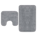 tsilova Tsilova Deutschland Badematten & Badteppiche Badematten-Set 2-tlg. Stoff Grau