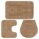 tsilova Tsilova Deutschland Badematten & Badteppiche Badematten-Set 3-tlg. Stoff Beige