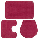 tsilova Tsilova Deutschland Badematten & Badteppiche Badematten-Set 3-tlg. Stoff Fuchsia