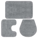 tsilova Tsilova Deutschland Badematten & Badteppiche Badematten-Set 3-tlg. Stoff Grau
