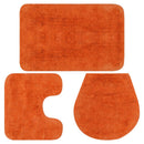 tsilova Tsilova Deutschland Badematten & Badteppiche Badematten-Set 3-tlg. Stoff Orange