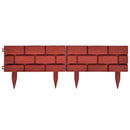 tsilova Tsilova Deutschland Beeteinfassungen 11 x Palisade Gartenzaun Beeteinfassung Beetumrandung