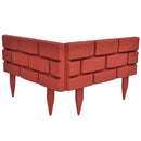 tsilova Tsilova Deutschland Beeteinfassungen 11 x Palisade Gartenzaun Beeteinfassung Beetumrandung