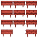 tsilova Tsilova Deutschland Beeteinfassungen 11 x Palisade Gartenzaun Beeteinfassung Beetumrandung