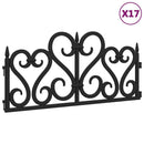 tsilova Tsilova Deutschland Beeteinfassungen Rasenkanten 17 Stk. Schwarz 10 m PP