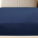 tsilova Tsilova Deutschland Bettlaken Spannbettlaken Jersey Marineblau 140x200 cm Baumwolle