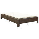 tsilova Tsilova Deutschland Gartenbetten 2-Personen-Sonnenliege mit Auflage Braun Poly Rattan