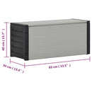 tsilova Tsilova Deutschland Mülltonnen & Abfalleimer Mülltonnenbox Grau 85x34x40 cm