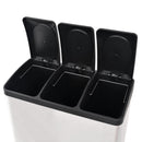 tsilova Tsilova Deutschland Mülltonnen & Abfalleimer Recycling Treteimer Edelstahl 54 L