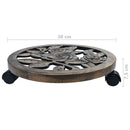 tsilova Tsilova Deutschland Pflanzenständer Pflanzenroller 6 Stk. Bronze 38 cm Kunststoff