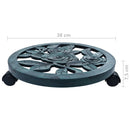 tsilova Tsilova Deutschland Pflanzenständer Pflanzenroller 6 Stk. Grün 38 cm Kunststoff