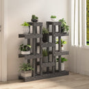 tsilova Tsilova Deutschland Pflanzenständer Pflanzenständer Grau 104,5x25x109,5 cm Massivholz Kiefer