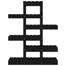 tsilova Tsilova Deutschland Pflanzenständer Pflanzenständer Schwarz 85x25x109,5 cm Massivholz Kiefer