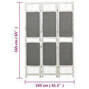 tsilova Tsilova Deutschland Raumteiler 3-tlg. Paravent Grau 105x165 cm Stoff