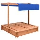 tsilova Tsilova Deutschland Sandkästen Sandkasten mit Dach Tannenholz 112x112x112 cm