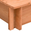 tsilova Tsilova Deutschland Sandkästen Sandkasten mit Dach Tannenholz 112x112x112 cm
