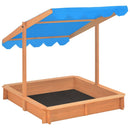 tsilova Tsilova Deutschland Sandkästen Sandkasten mit Verstellbarem Dach Tannenholz 115x115x115 cm