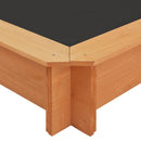 tsilova Tsilova Deutschland Sandkästen Sandkasten mit Verstellbarem Dach Tannenholz 115x115x115 cm
