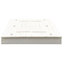 tsilova Tsilova Deutschland Sandkästen Sandkasten Tannenholz Weiß 95x90x15 cm