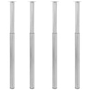 tsilova Tsilova Deutschland Tischbeine Teleskopische Tischbeine 4 Stk. Gebürstetes Nickel 710-1100 mm