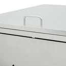 tsilova vidaXL Abfallbehälter-Verkleidungen Mülltonnenbox für 1 Tonne 240 L Edelstahl