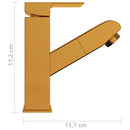 tsilova vidaXL Armaturen Waschbeckenarmatur mit Herausziehbarer Brause Golden 157x172 mm