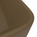 tsilova vidaXL Badezimmer-Waschbecken Luxus-Waschbecken Matt Creme 41x30x12 cm Keramik