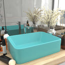 tsilova vidaXL Badezimmer-Waschbecken Luxus-Waschbecken Matt Hellgrün 41x30x12 cm Keramik