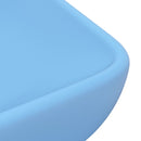 tsilova vidaXL Badezimmer-Waschbecken Luxus-Waschbecken Rechteckig Matt Hellblau 71x38 cm Keramik