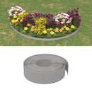 tsilova vidaXL Beeteinfassungen Rasenkante Grau 10 m 15 cm Polyethylen