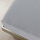 tsilova vidaXL Bettlaken Spannbettlaken 2 Stk. Jersey Grau 140x200 cm Baumwolle