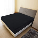 tsilova vidaXL Bettlaken Spannbettlaken 2 Stk. Jersey Schwarz 140x200 cm Baumwolle