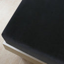 tsilova vidaXL Bettlaken Spannbettlaken 2 Stk. Jersey Schwarz 140x200 cm Baumwolle