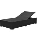 tsilova vidaXL Gartenmöbel-Sets 3-tlg. Garten-Lounge-Set mit Auflagen Poly Rattan Schwarz