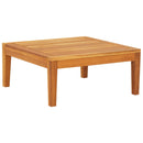 tsilova vidaXL Gartenmöbel-Sets 3-tlg. Garten-Lounge-Set mit Cremeweißen Kissen Massivholz Akazie