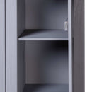 tsilova vidaXL Kleiderschränke Kleiderschrank 3-Türig Grau 118×50×171,5 cm Kiefer Panama Serie