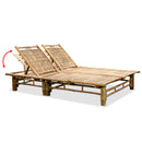tsilova vidaXL Sonnenliegen 2-Personen-Sonnenliege Bambus
