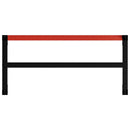 tsilova vidaXL Tischbeine Werkbankgestell Metall 120x57x79 cm Schwarz und Rot