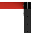tsilova vidaXL Tischbeine Werkbankgestell Metall 120x57x79 cm Schwarz und Rot