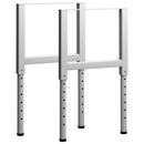 tsilova vidaXL Tischbeine Werkbankgestell Verstellbar 2 Stk. Metall 55x(69-95,5) cm Grau