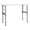 tsilova vidaXL Tischbeine Werkbankgestell Verstellbar 2 Stk. Metall 55x(69-95,5) cm Grau