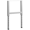 tsilova vidaXL Tischbeine Werkbankgestell Verstellbar 2 Stk. Metall 55x(69-95,5) cm Grau