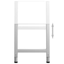 tsilova vidaXL Tischbeine Werkbankgestell Verstellbar 2 Stk. Metall 55x(69-95,5) cm Grau
