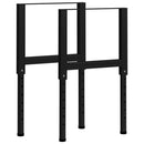 tsilova vidaXL Tischbeine Werkbankgestell Verstellbar 2 Stk. Metall 55x(69-95,5) cm