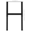 tsilova vidaXL Tischbeine Werkbankgestell Verstellbar 2 Stk. Metall 55x(69-95,5) cm