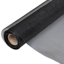 tsilova vidaXL Zaunfelder Fiberglas Mesh-Rolle Insektenschutzgitter Tür/Fenster 100 x 500 cm schwarz